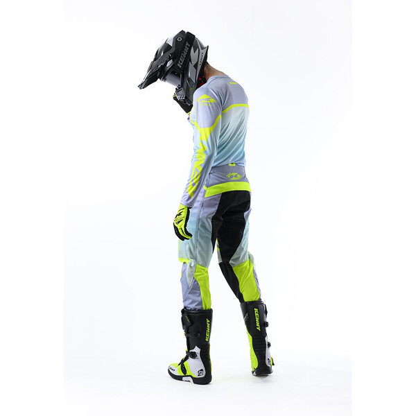 Kenny - Maillot Track Focus - 2024 Gris Clair / Blanc / Jaune