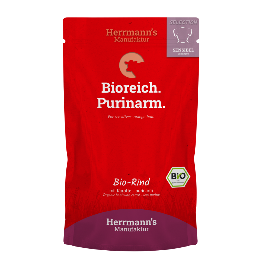 Sensibel Selection Carne Orgânica com Cenouras - Baixo Teor de Purinas 12 x 400g