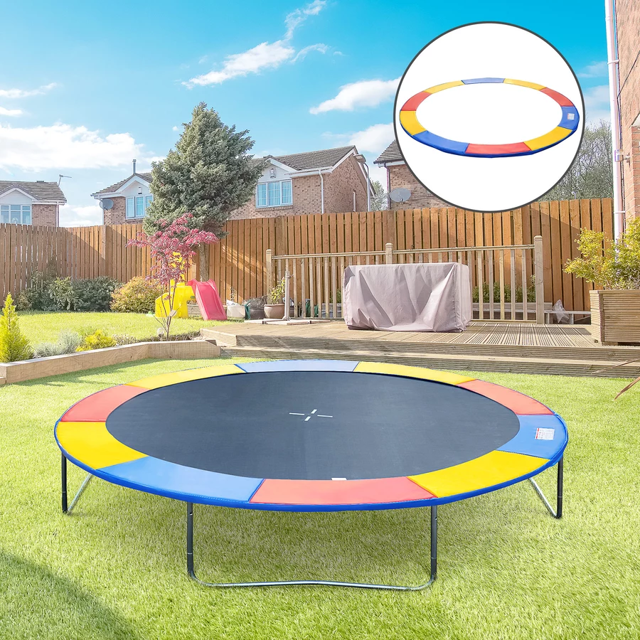Outsunny Randabdeckung für Trampoline bunt