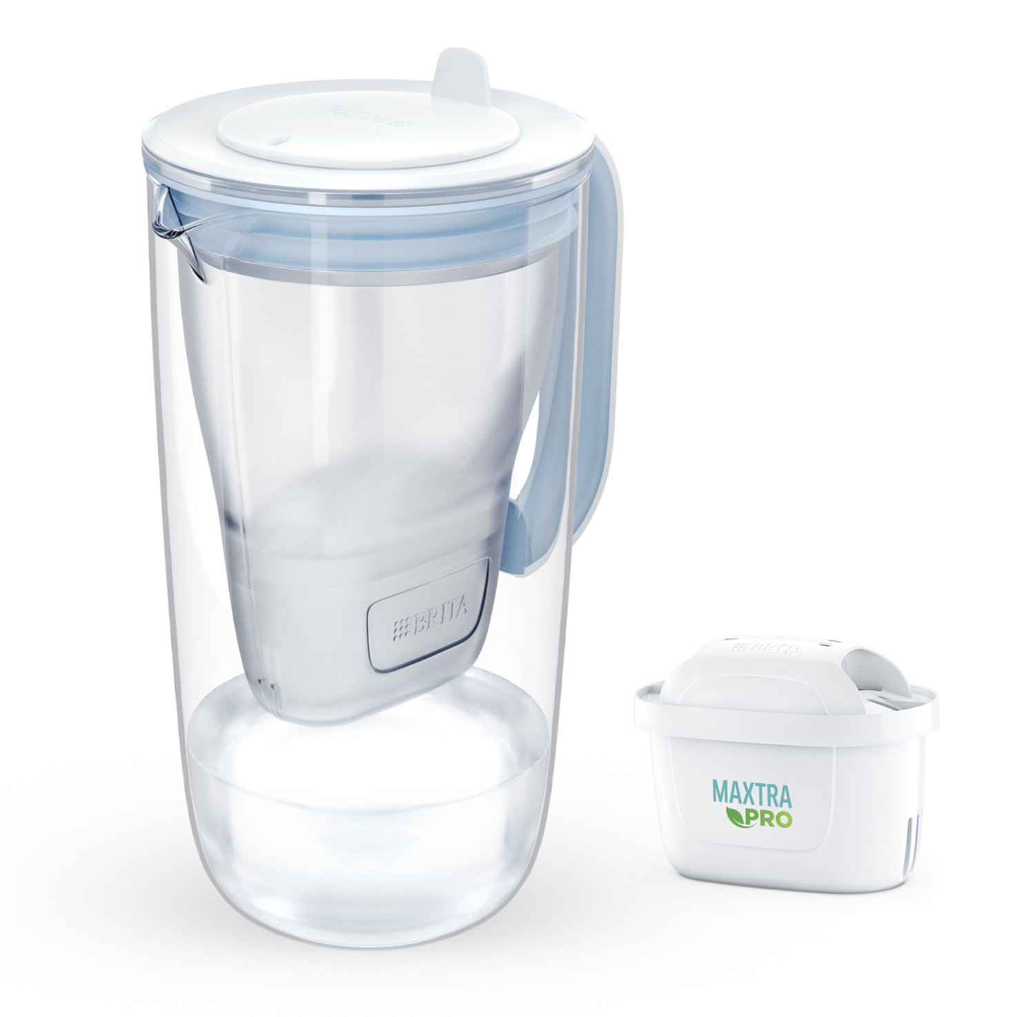Brita Glasskrug Maxtra Pro hellblau