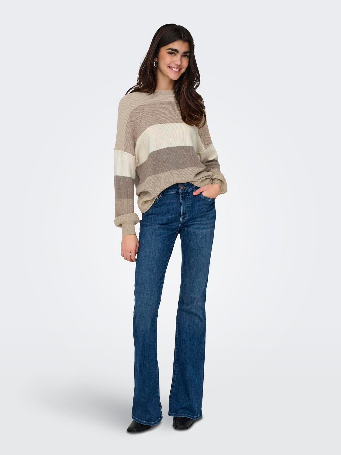 ONLATIA Strickpullover Feather Gray