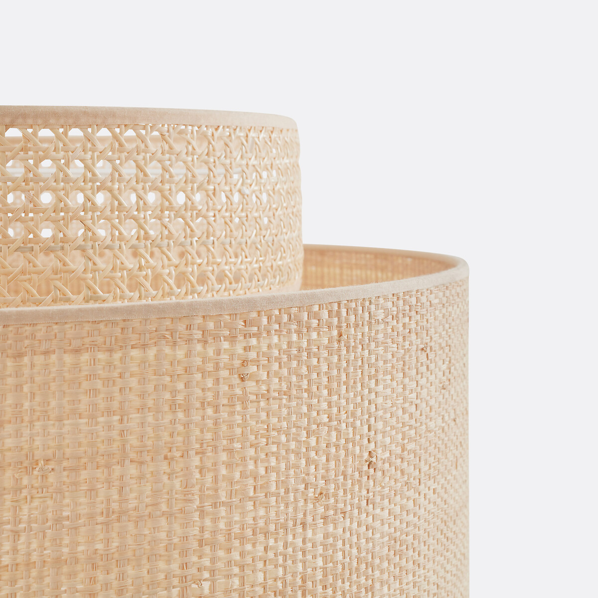 LA REDOUTE INTERIEURS<br>Candeeiro suspenso / Abajur duplo Ø60 cm, Dolkie