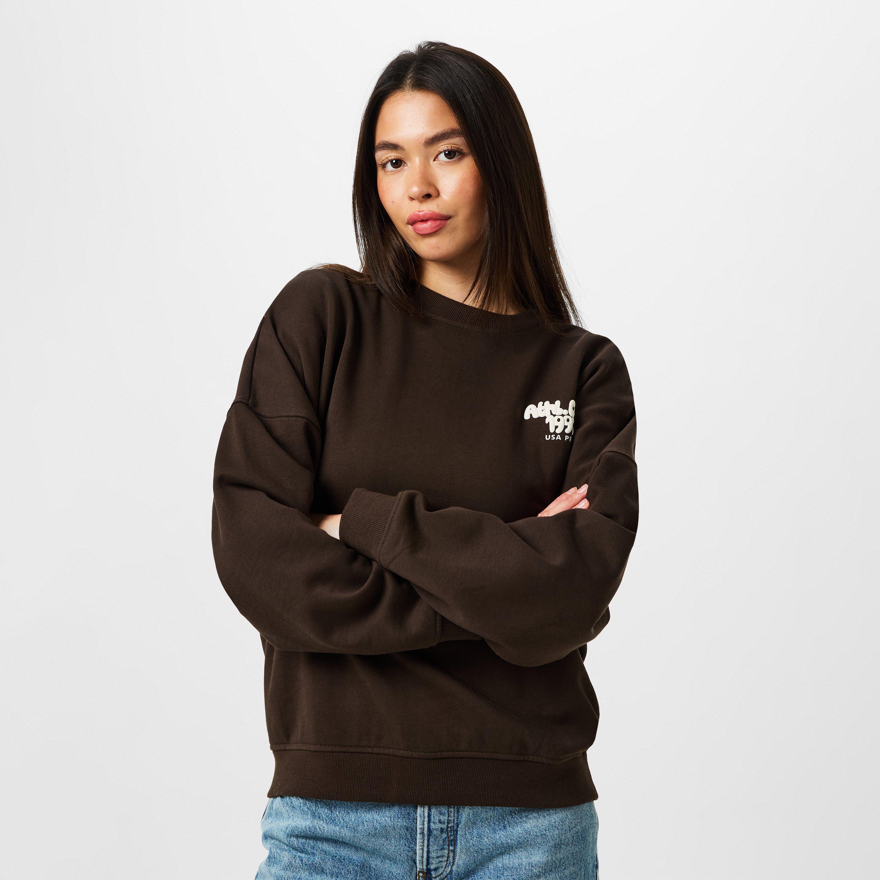 USA Pro USAP Oversized Crew Sweater Womens