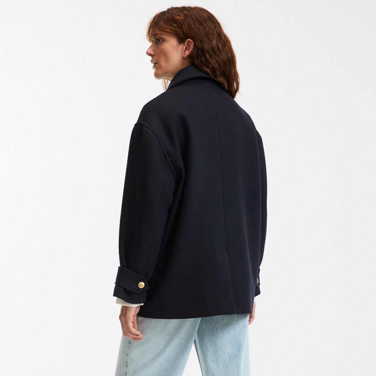COLEÇÕES LA REDOUTE<br>Caban van wolmix, Assinatura ANTON