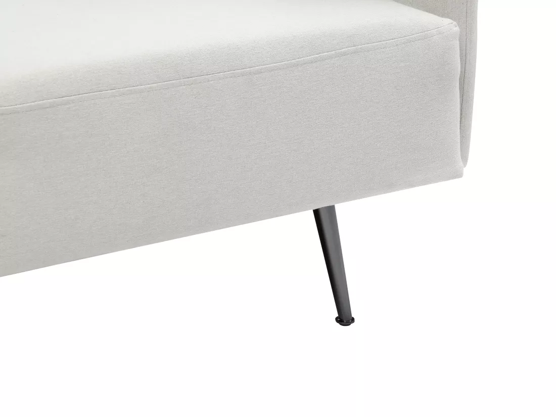 Méridienne droite en tissu crème NAPASA