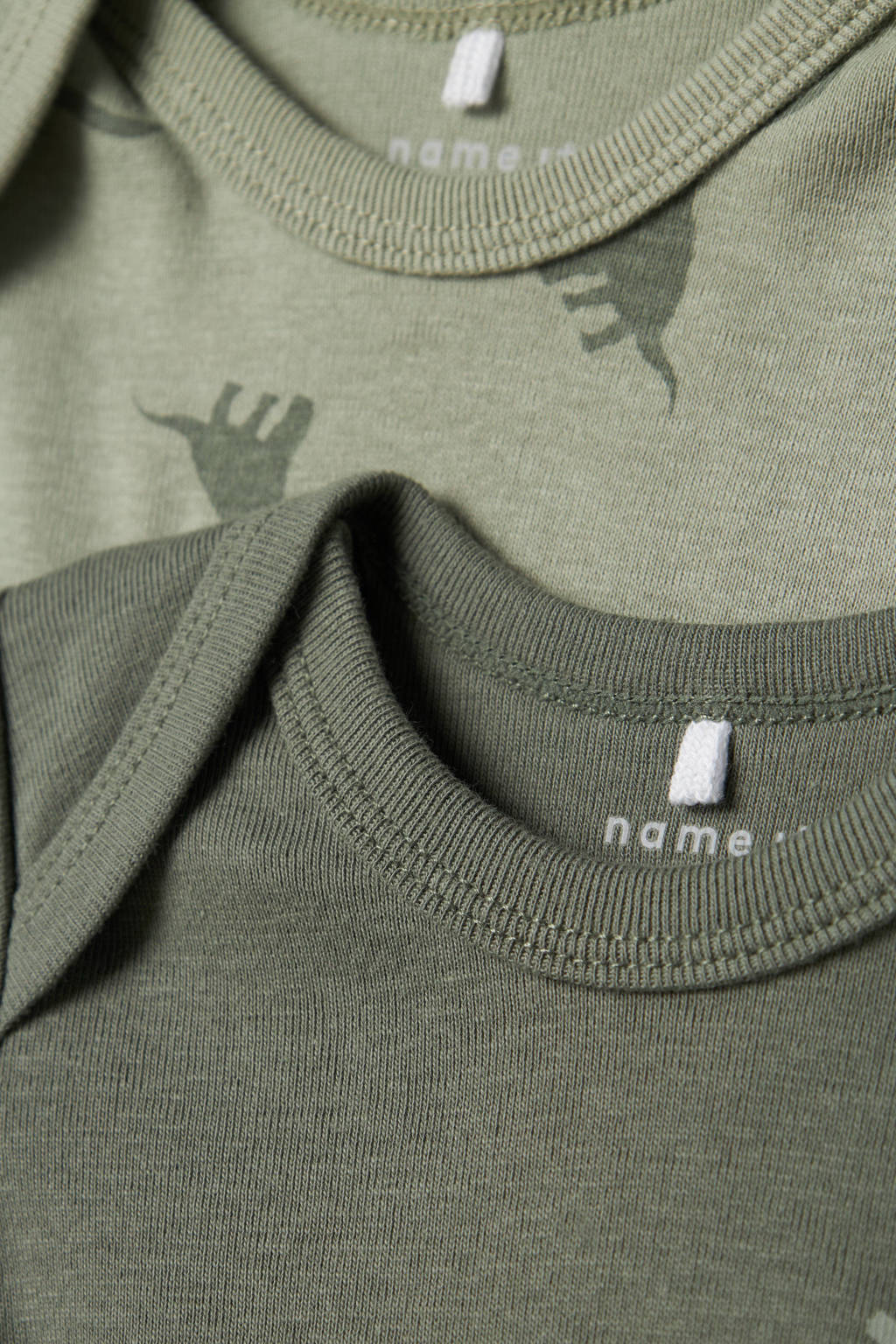 NAME IT romper NBMBODY - set van 3 groen