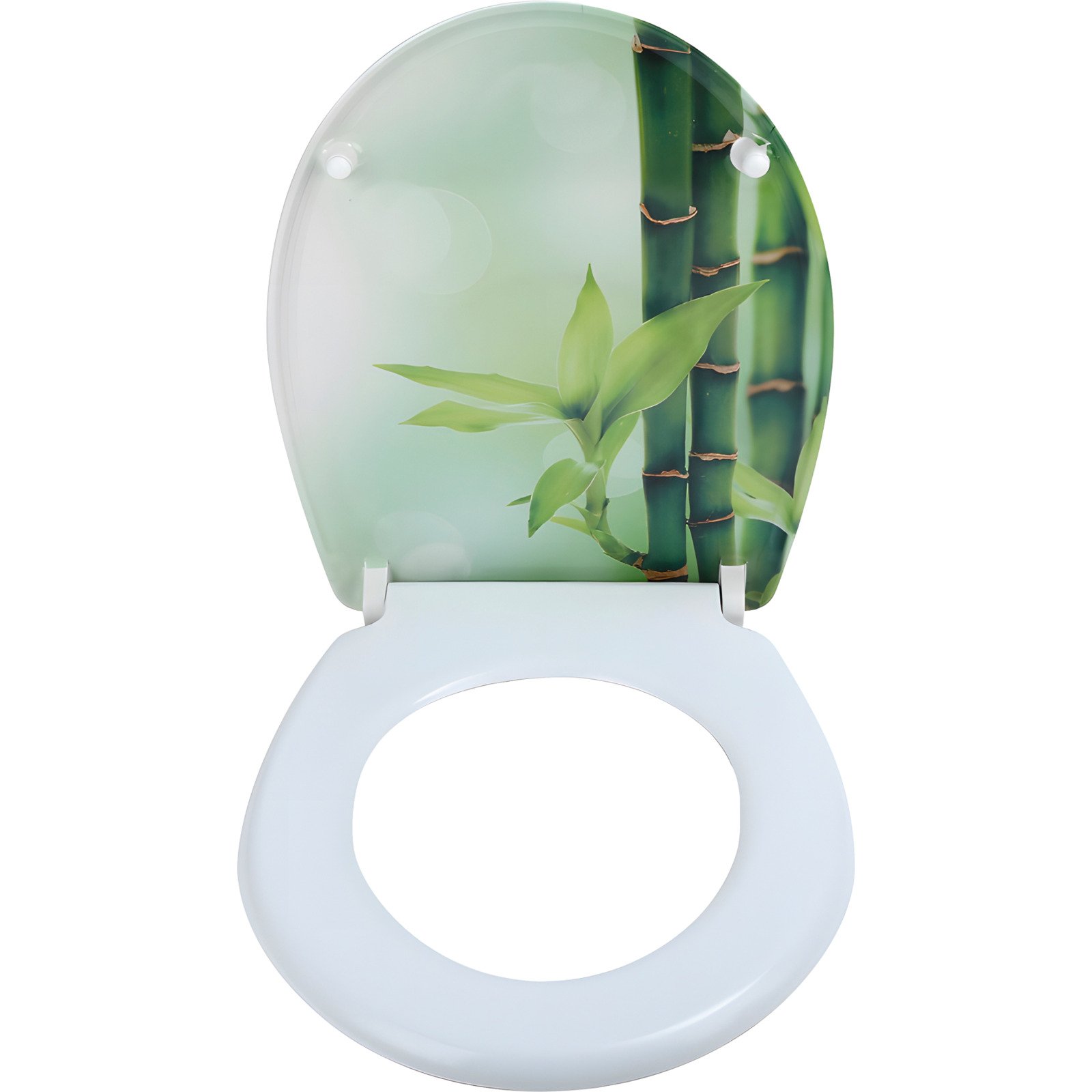 WC-Sitz Duroplast Bamboo grün mit Absenkautomatik