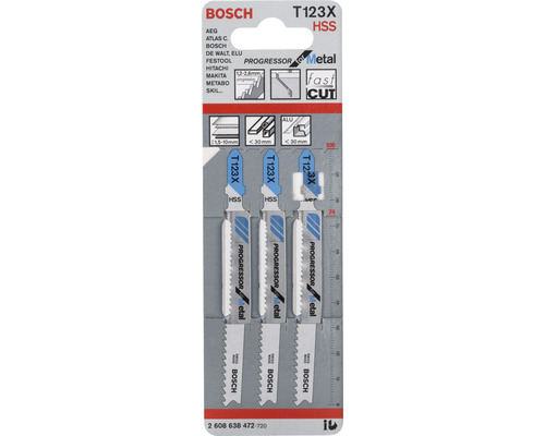 Bosch T 123 XF decoupeerzaagblad, 3-pack