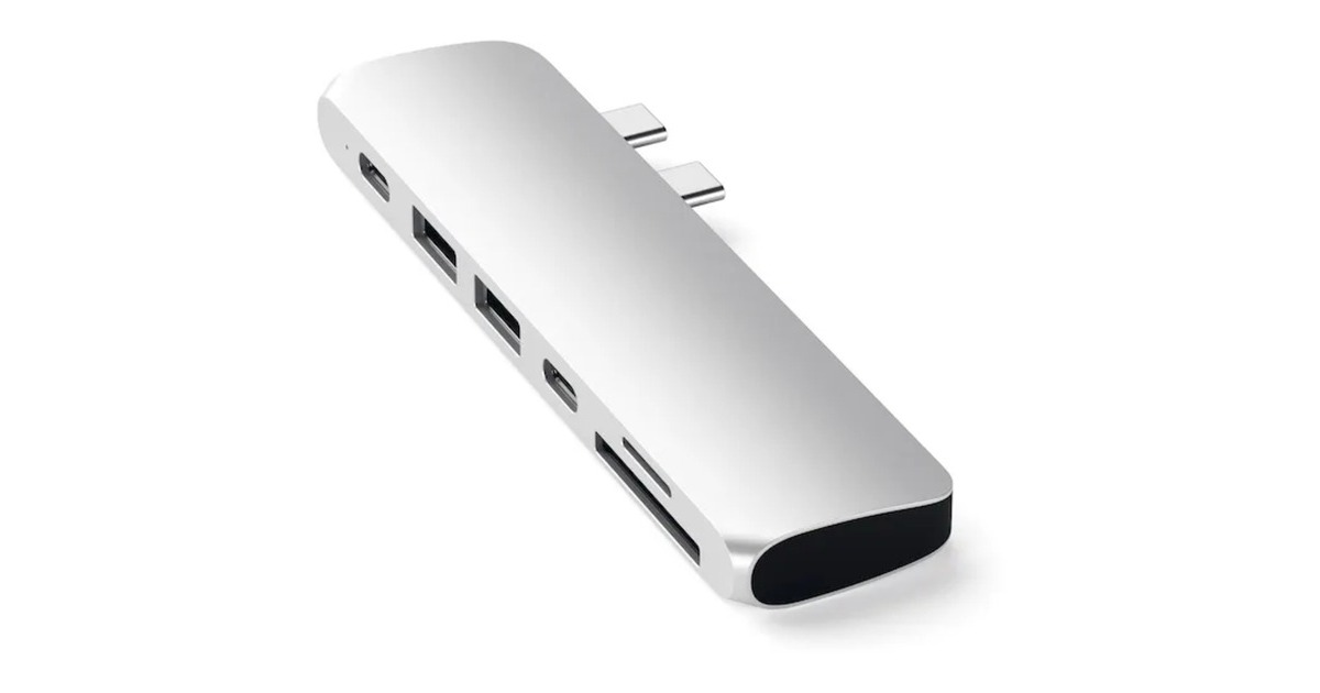 SatechiType-C Pro Hub Adapter  (Zilver, USB-C, HDMI, USB, SD)