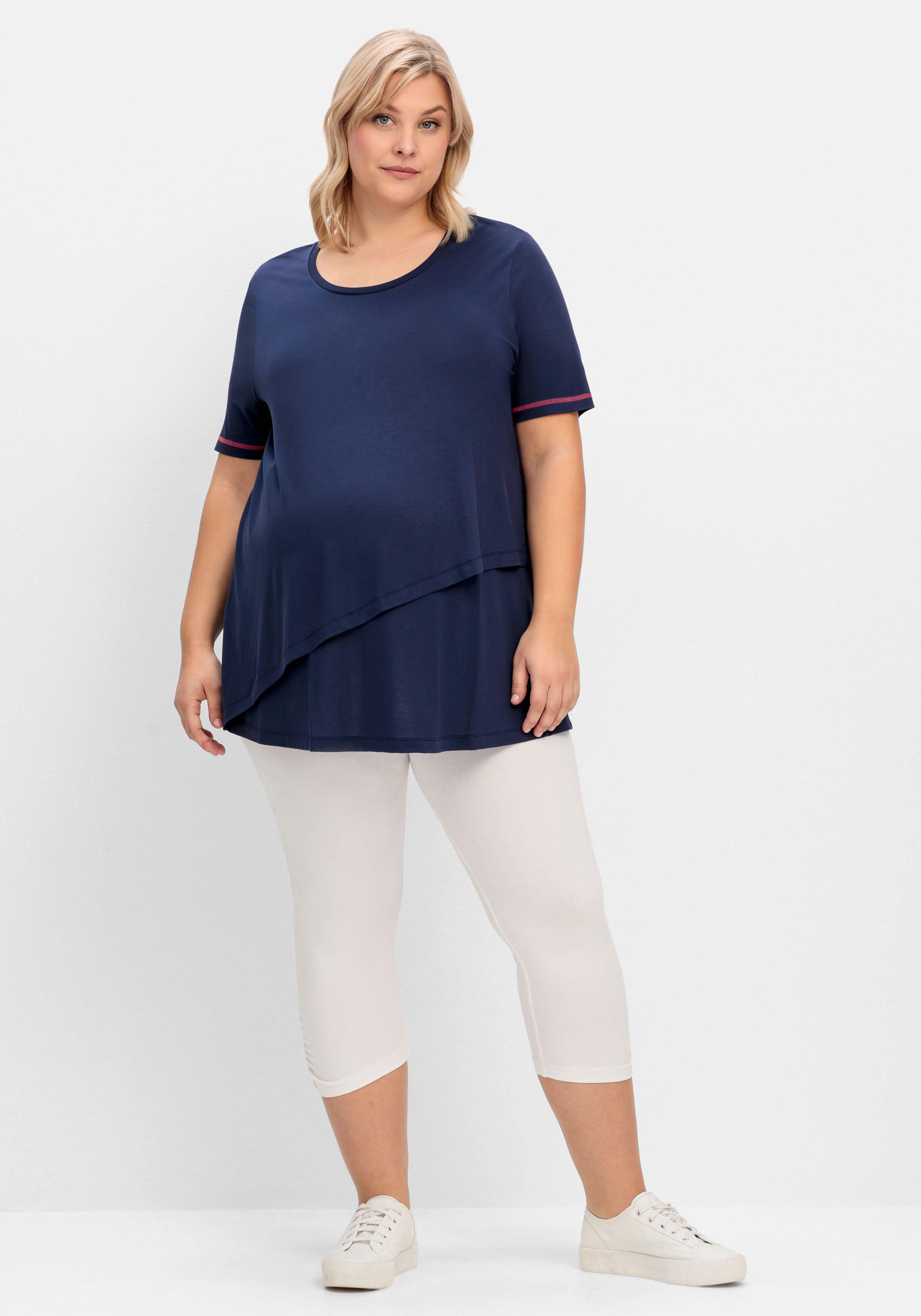 Umstands-Leggings in Caprilänge, mit Überbauchbund