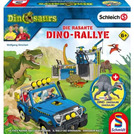 Schmidt Spiele Schleich, Dinosaurs, Die rasante Dino-Rallye