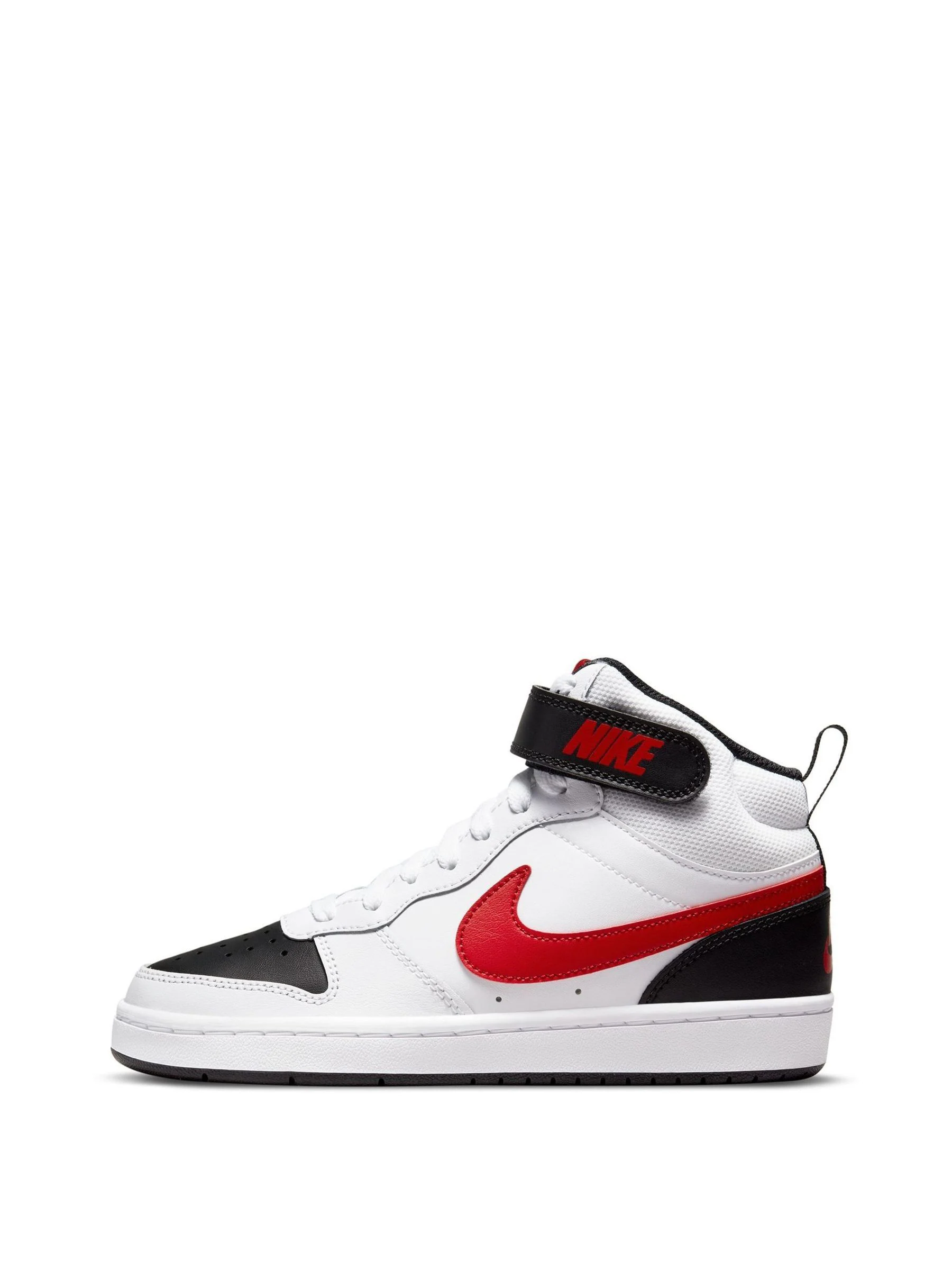 Rood/wit - Nike Court Borough Mid sneakers voor jeugd