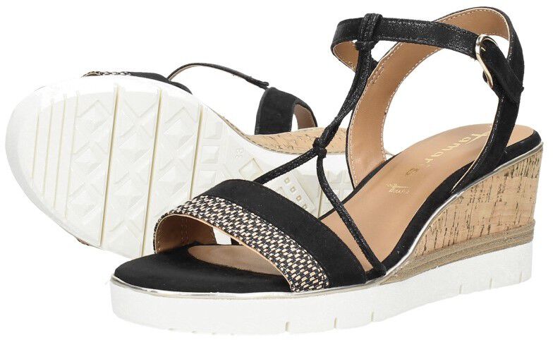 Tamaris Sandalen Hak zwart