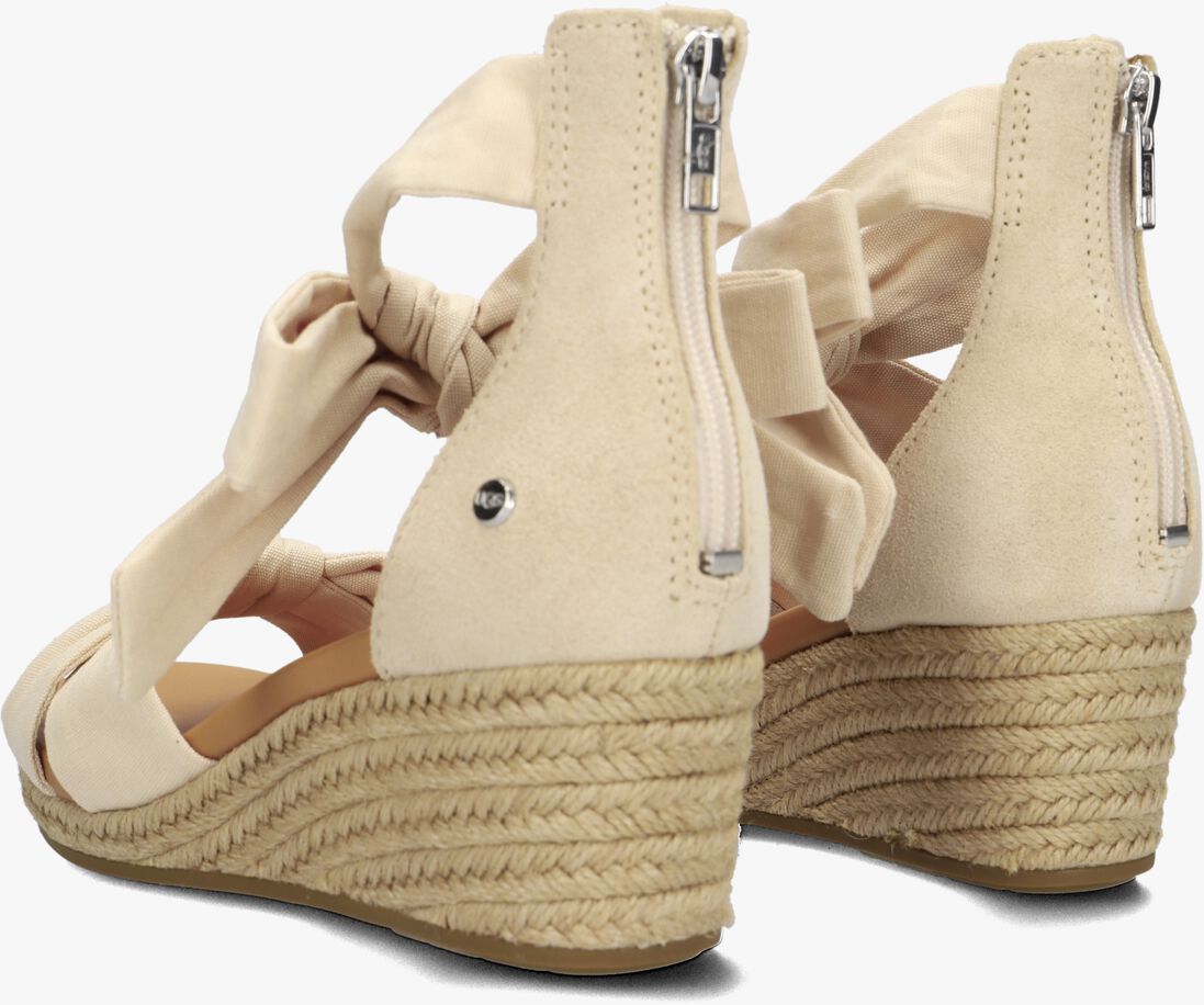 beige ugg sandalen met hak yarrow