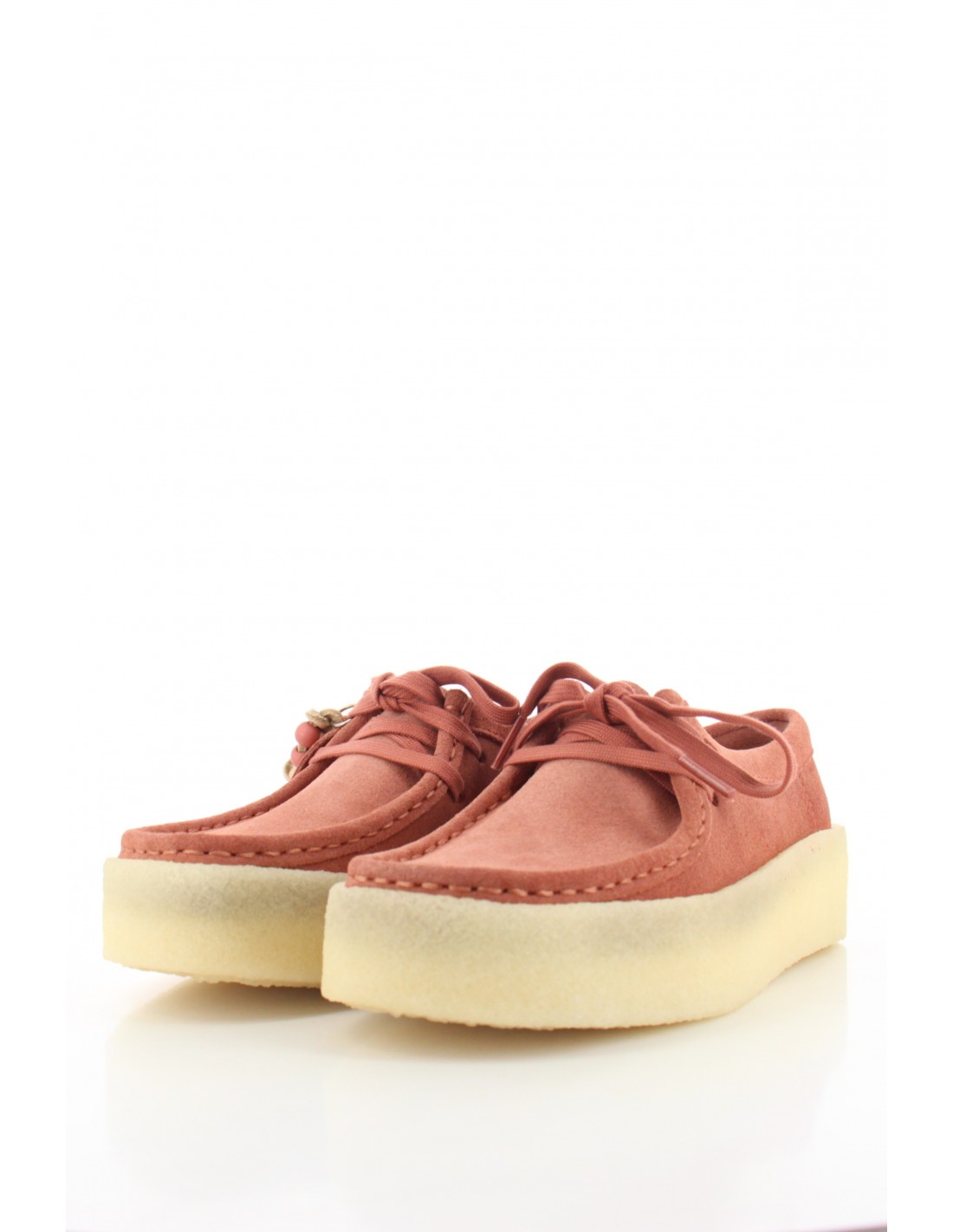 clarks Derbies Femme Wallabee Cup Terracotta Daim