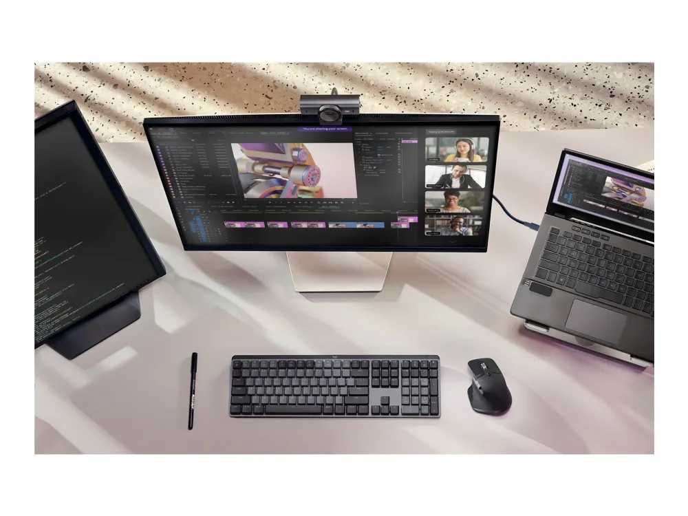 Logitech Master Series MX Brio - Live streaming-kamera - farve - 8,5 MP - 3840 x 2160 - 4K, 1080p - audio - USB-C