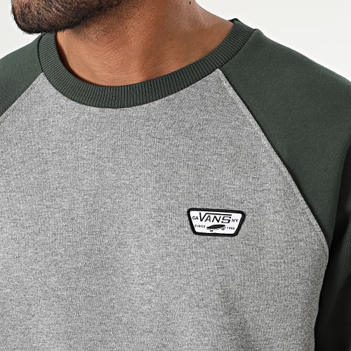 Sweat Crewneck Rutland III Gris Chiné Vert Foncé