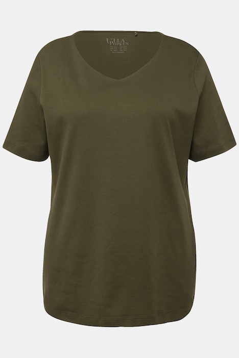 Shirt, doppellagige Vorderseite, Slim, Rundhals, Halbarm
