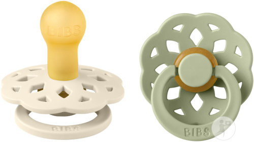 Bibs Boheme Pacifier Sucettes Taille 1 Couleur Sauge/Ivoire 2 Pièces