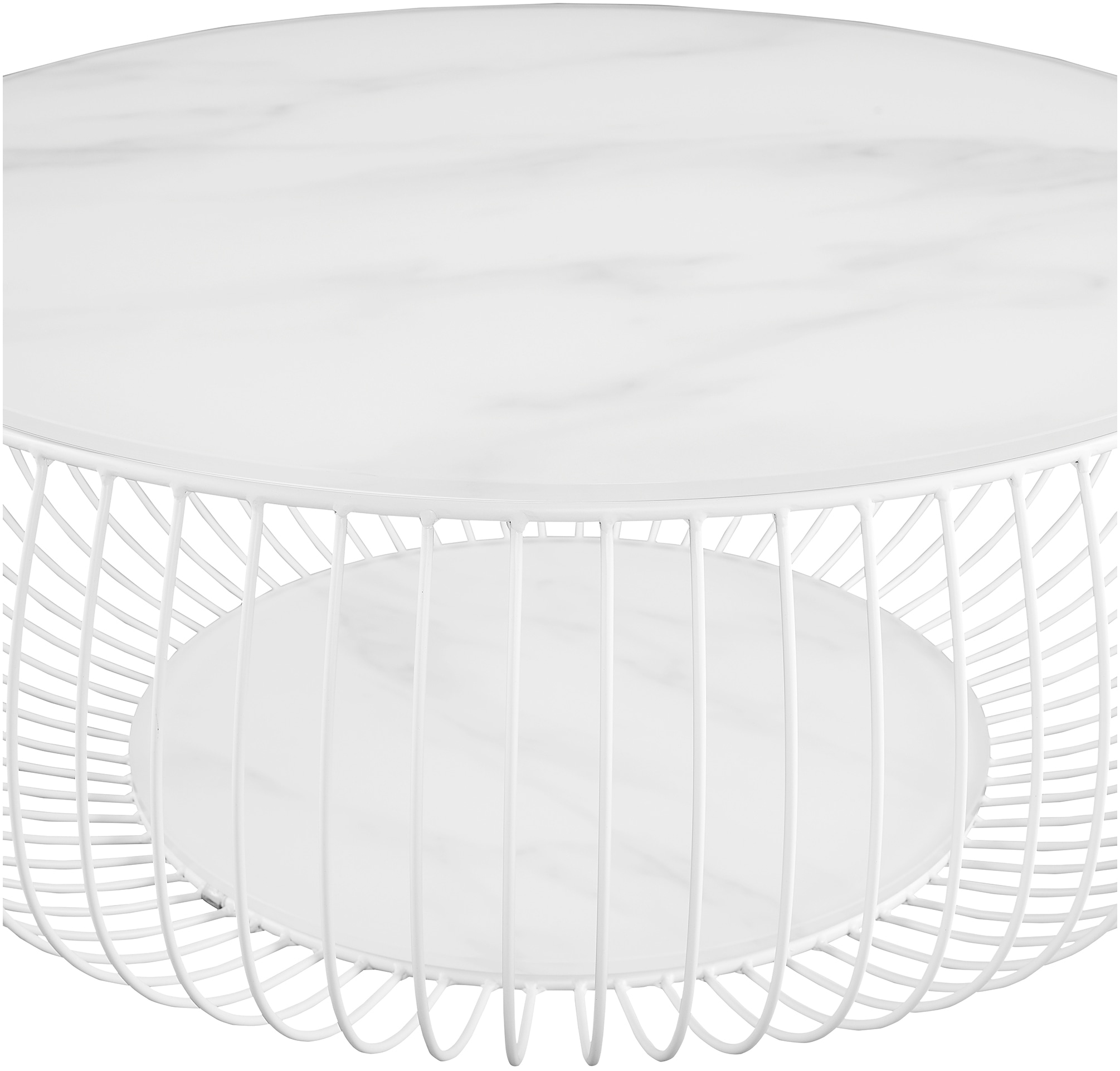 SalesFever Couchtisch »Coffeetable Wohnzimmertisch im minimalistischen Stil« 10 mm starke Klarglasplatte mit Marmordruck