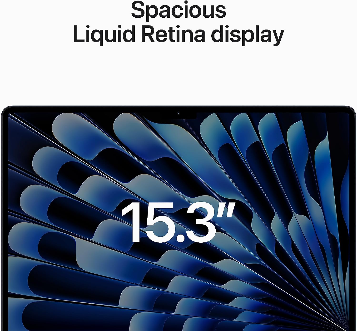 Notebook Apple MacBook Air 2023 com chip M2: Tela Liquid Retina de 15,3 polegadas, 16 GB de memória unificada, 512 GB de armazenamento SSD, câmera FaceTime HD de 1080p, Touch ID.