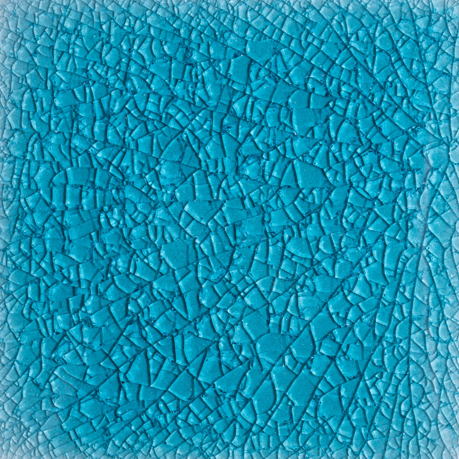 Fliese 'Craquele' blau, L 10 cm, B 10 cm von fischer's lagerhaus