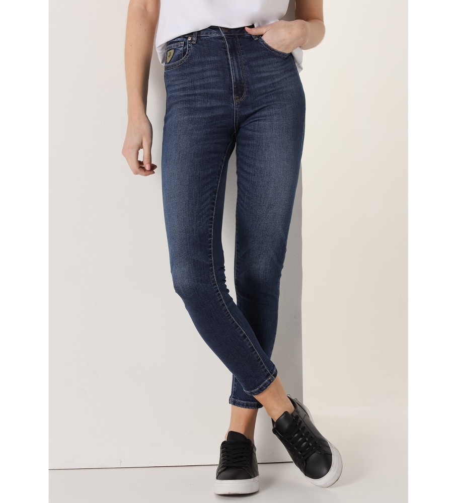 Calça jeans skinny de cintura média Lois Jeans azul