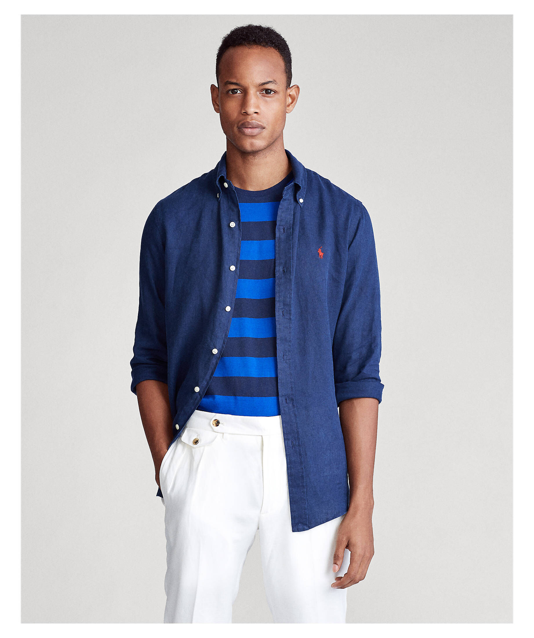 Polo Ralph Lauren| Herren Leinenhemd Custom Fit Langarm
