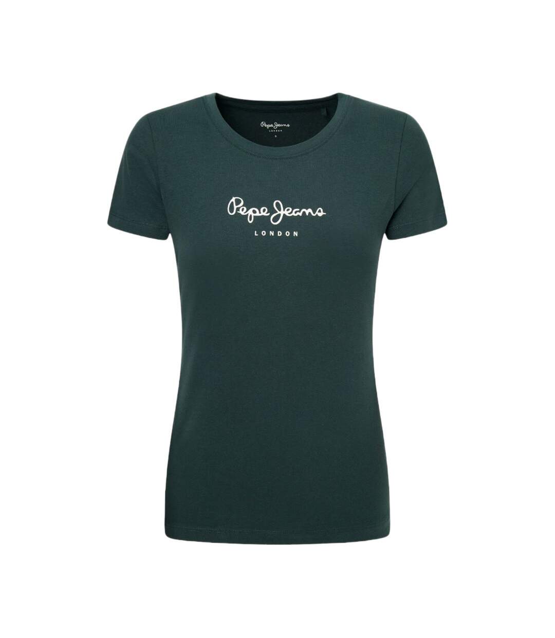 T-shirt Vert Foncé Femme Pepe Jeans New Virginia