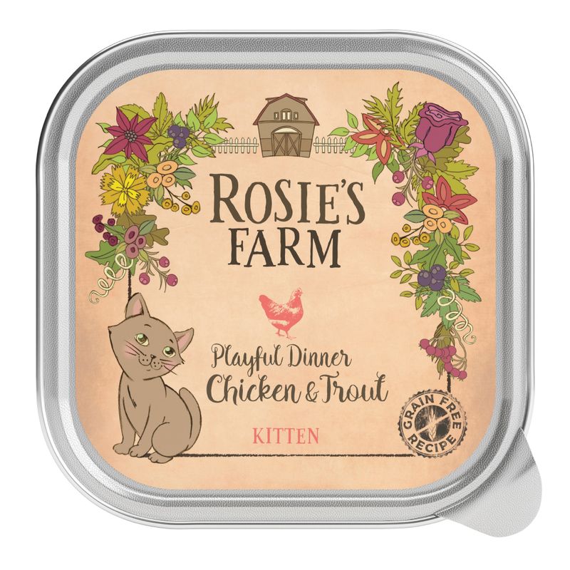 Lot Rosie's Farm Kitten 32 x 100 g