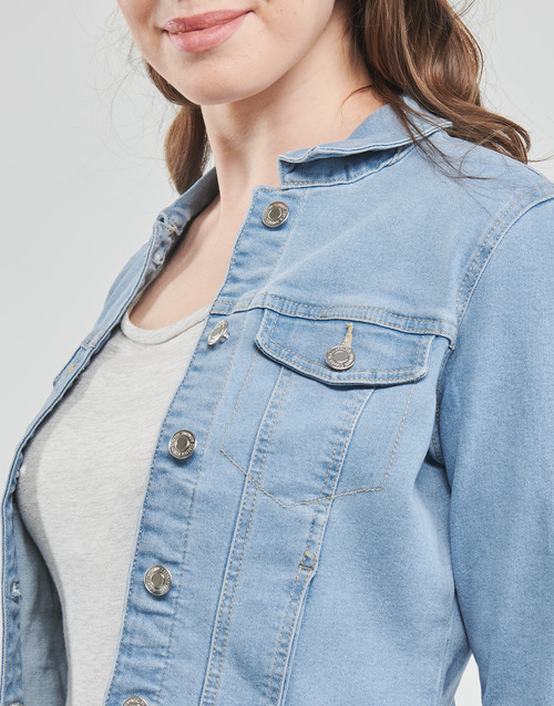 Vero Moda - VMLUNA LS SLIM DNM JACKET MIX GA NOOS - Bleu Clair