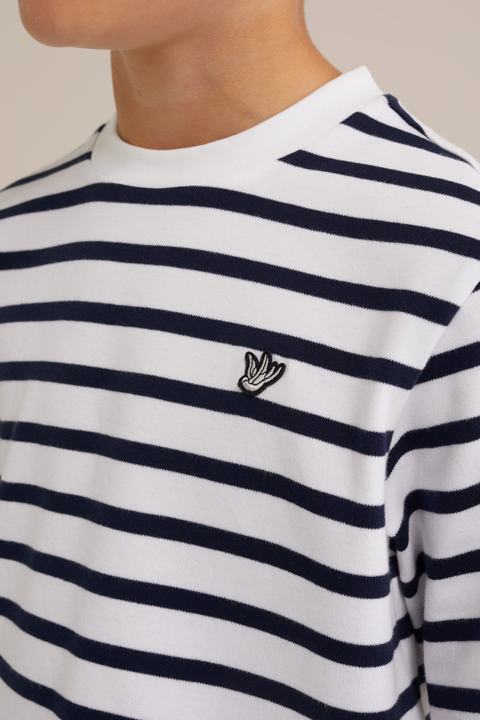 Jongens T-shirt met dessin WE Fashion Donkerblauw