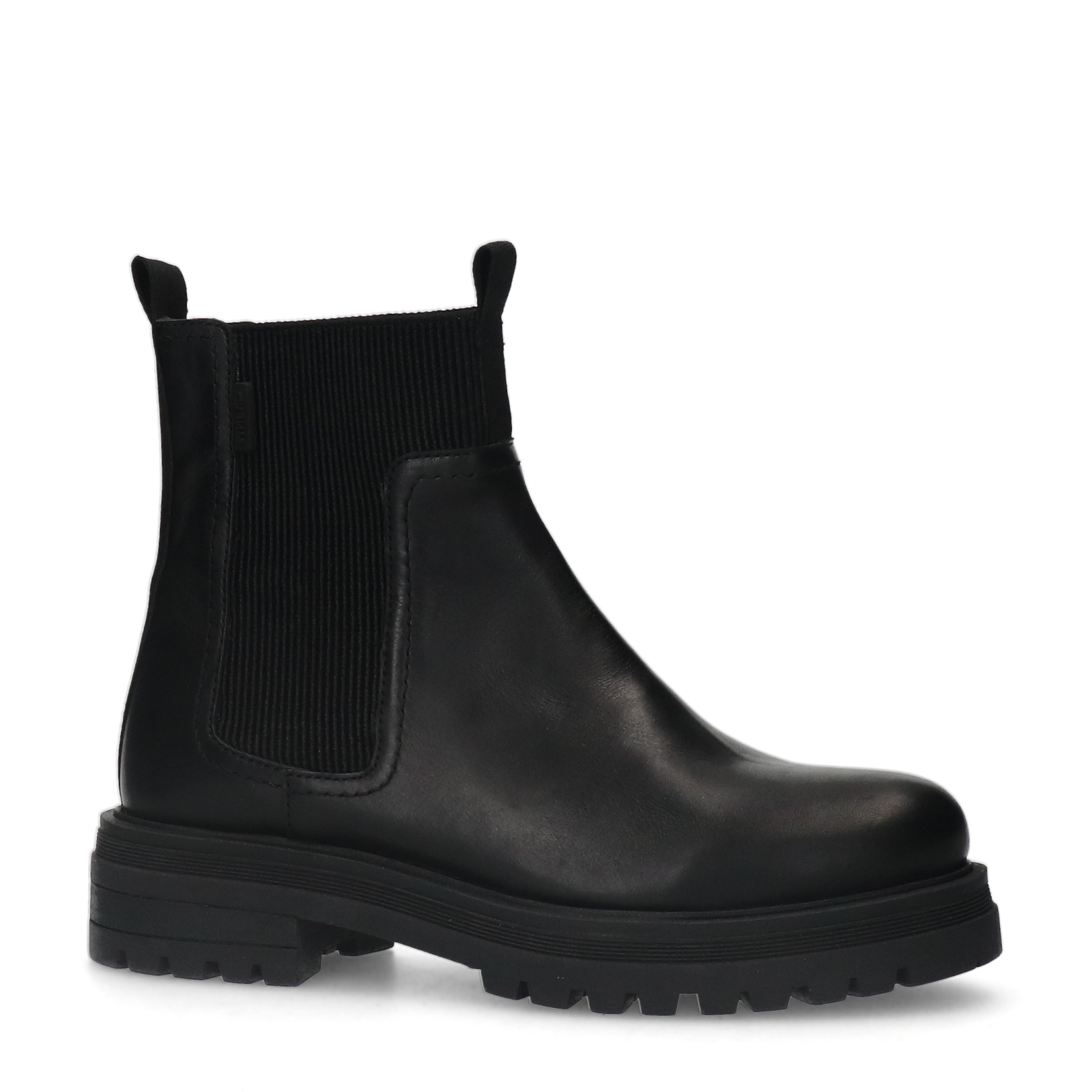 Zwarte leren chelsea boots