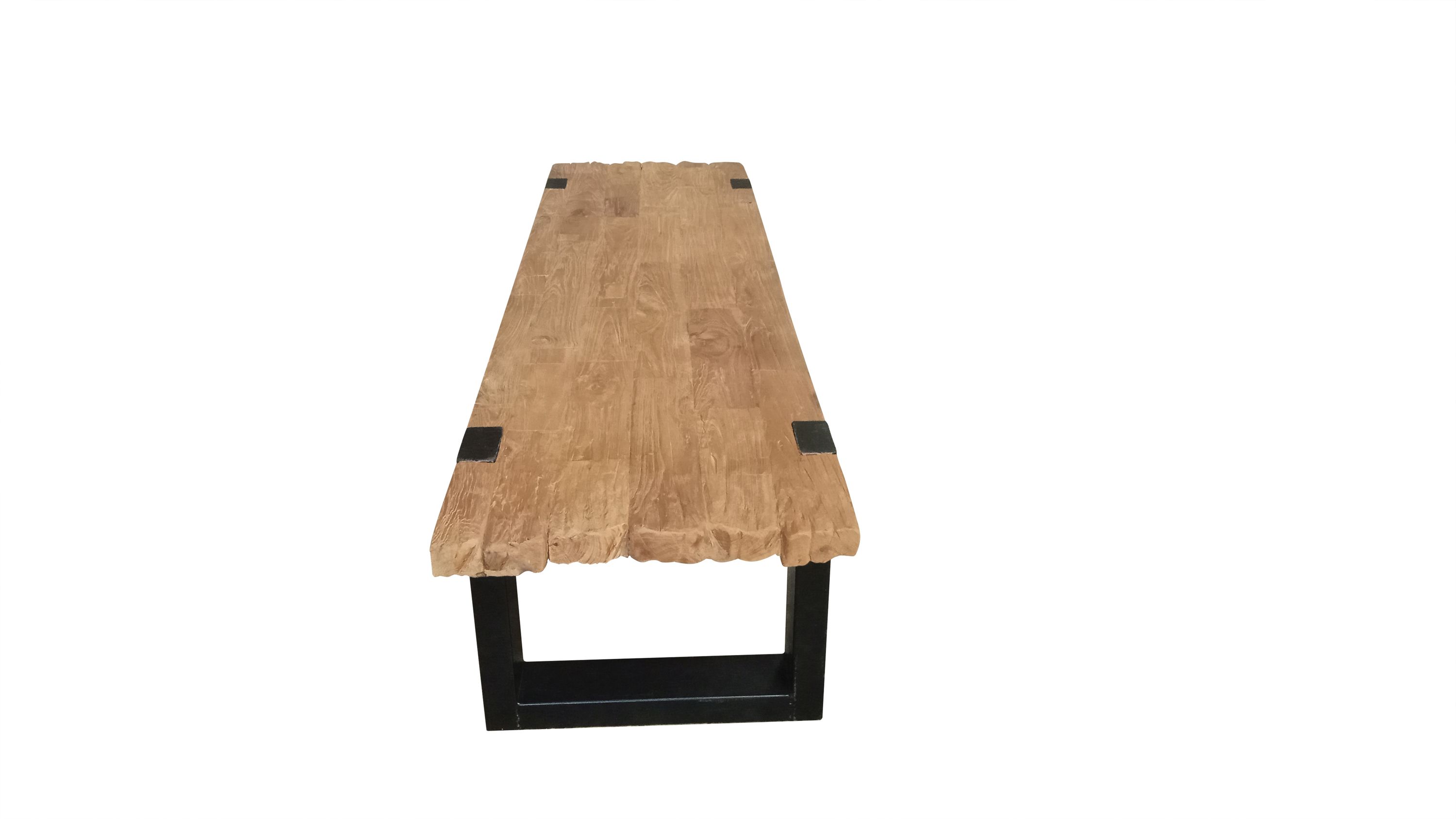 Couchtisch 130x60 Teak Holztisch Wohnzimmertisch Beistelltisch Sofatisch Tisch