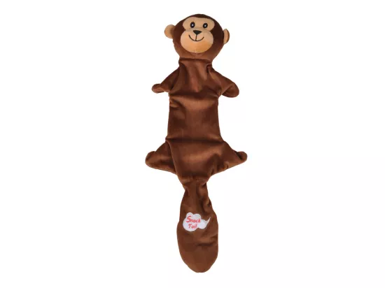 Jouet peluche Singe avec poche à friandises - Marron - L 45 x l 18,5 cm