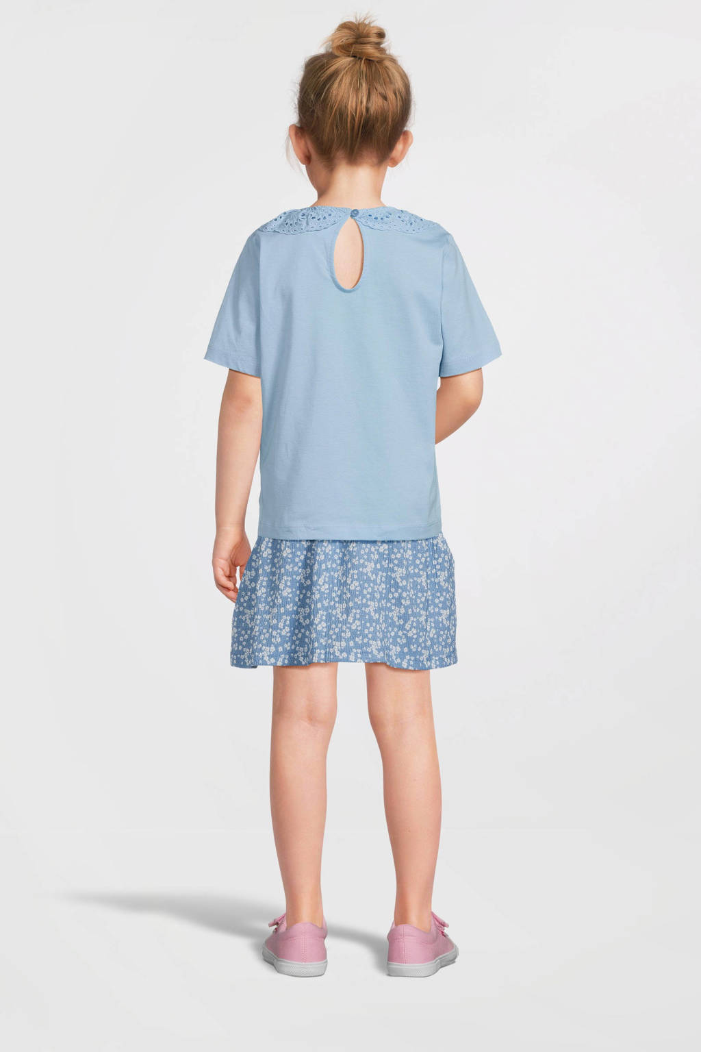 VERO MODA GIRL top VMPANNA GLENN lichtblauw