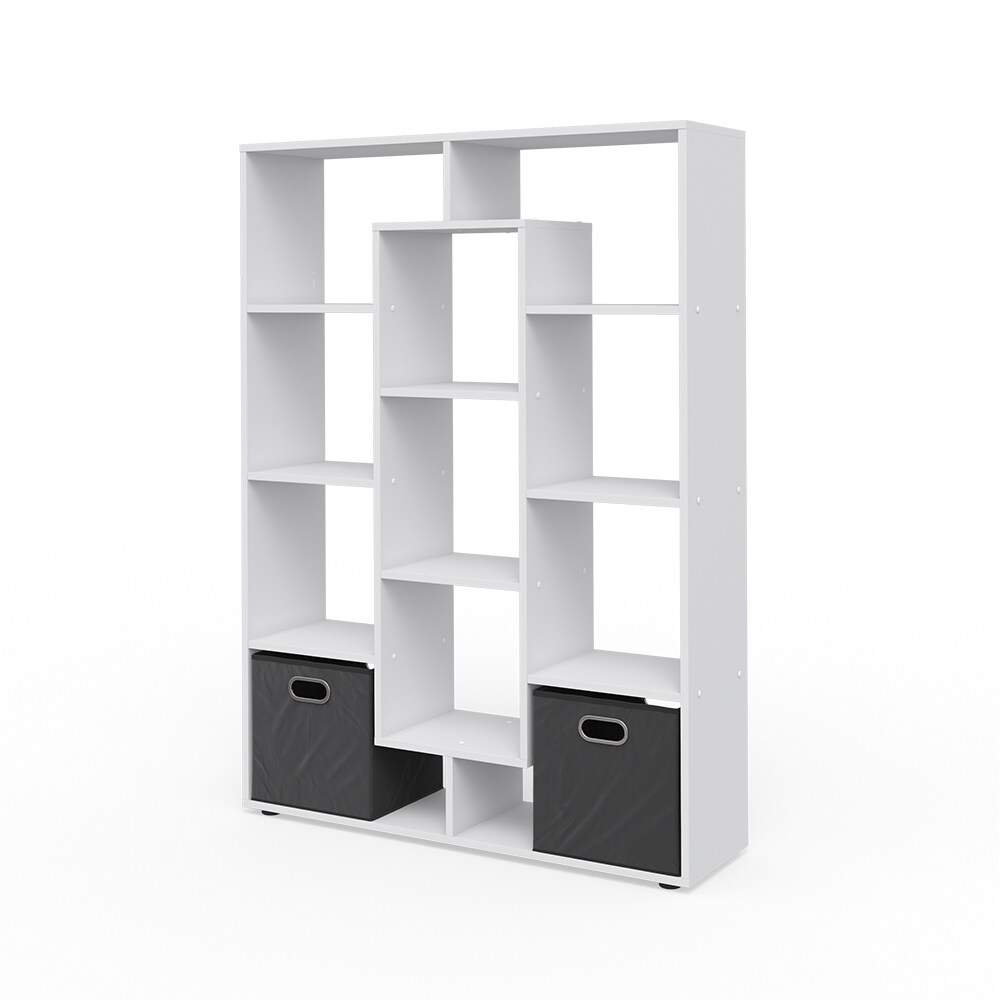 Vicco Raumteiler Bücherregal Standregal Weiß Fächer Aktenregal Hochregal Faltbox