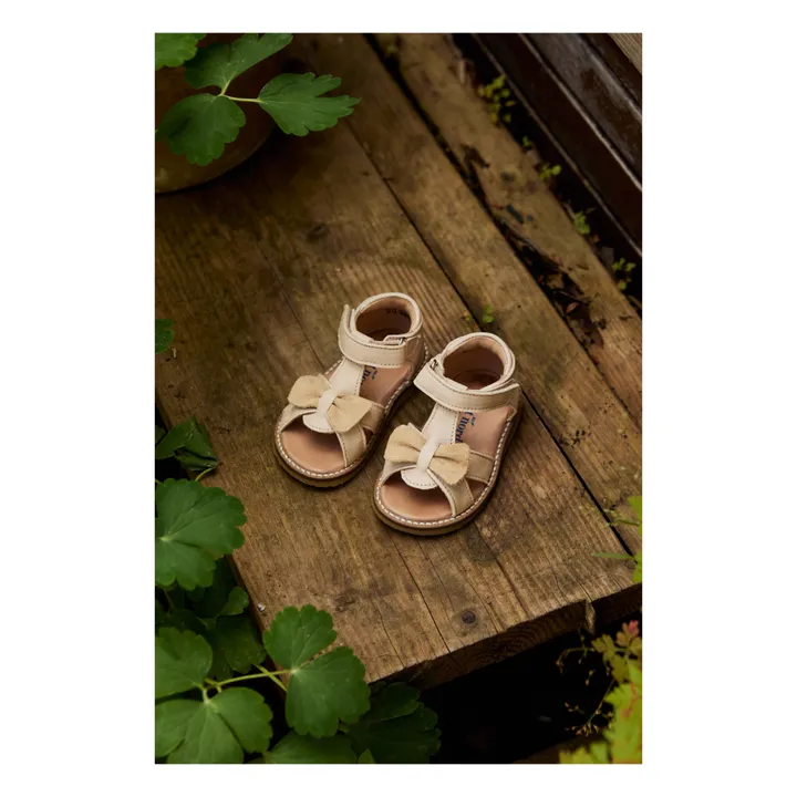 Petit Nord Sandales Scratchs Gry | Crème