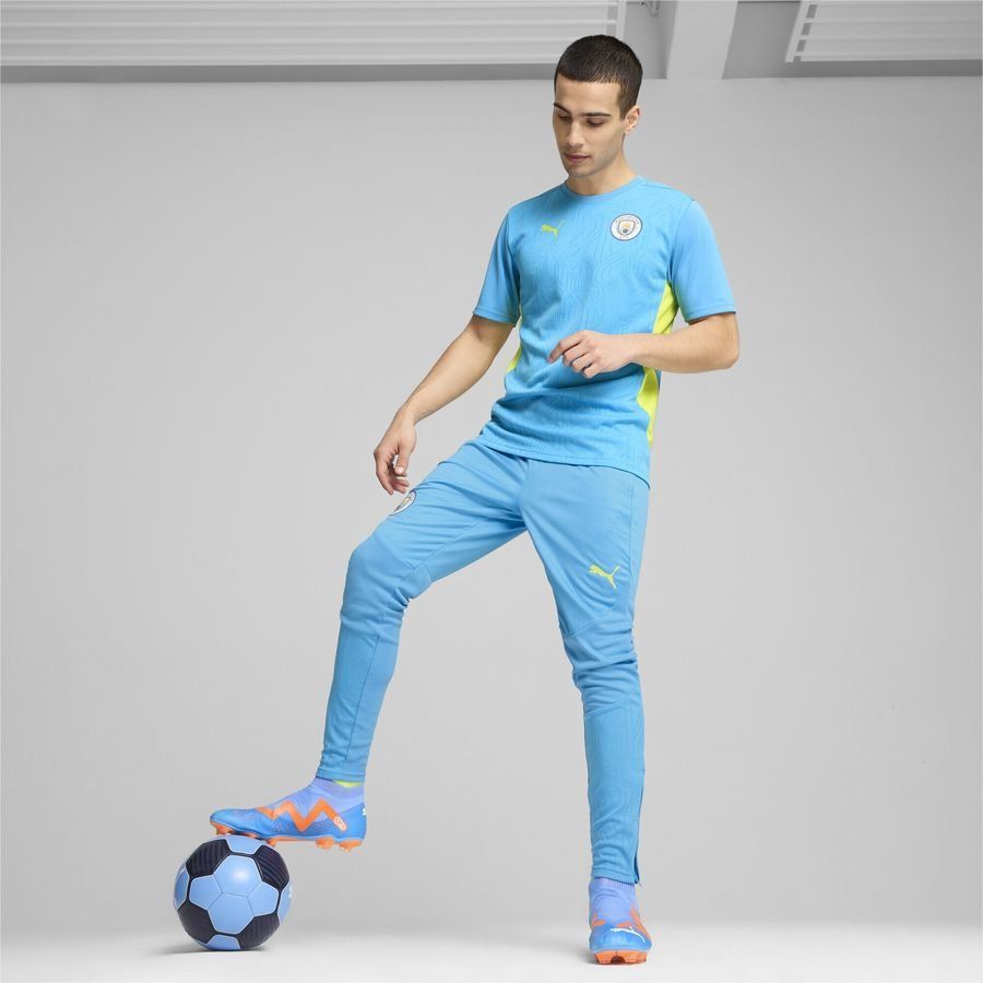 Manchester City T-shirt d'Entraînement - Magic Blue/Jaune fluo
