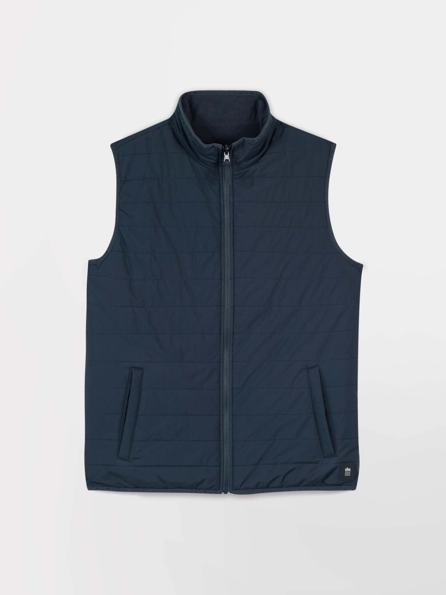 Doudounes Homme Sans Manches Reversible Marine