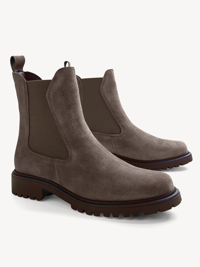 Leren Chelseaboot - beige