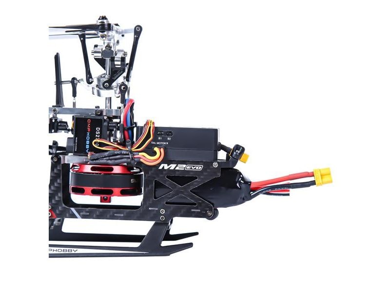 OMPHobby Helikopter M2 MK2 BNF Rot 3D Heli mit neuem Bluetooth-fähigen Flight-Controller