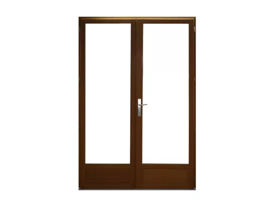 Porte Fenêtre Bois 2 Vantaux H225 X L140 Côtes Tableau Gd Menuiseries