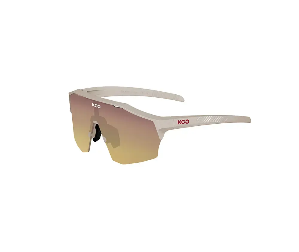 KOO ALIBI Sport Zonnebril Lichtbruin met Sunrise Mirror Lens