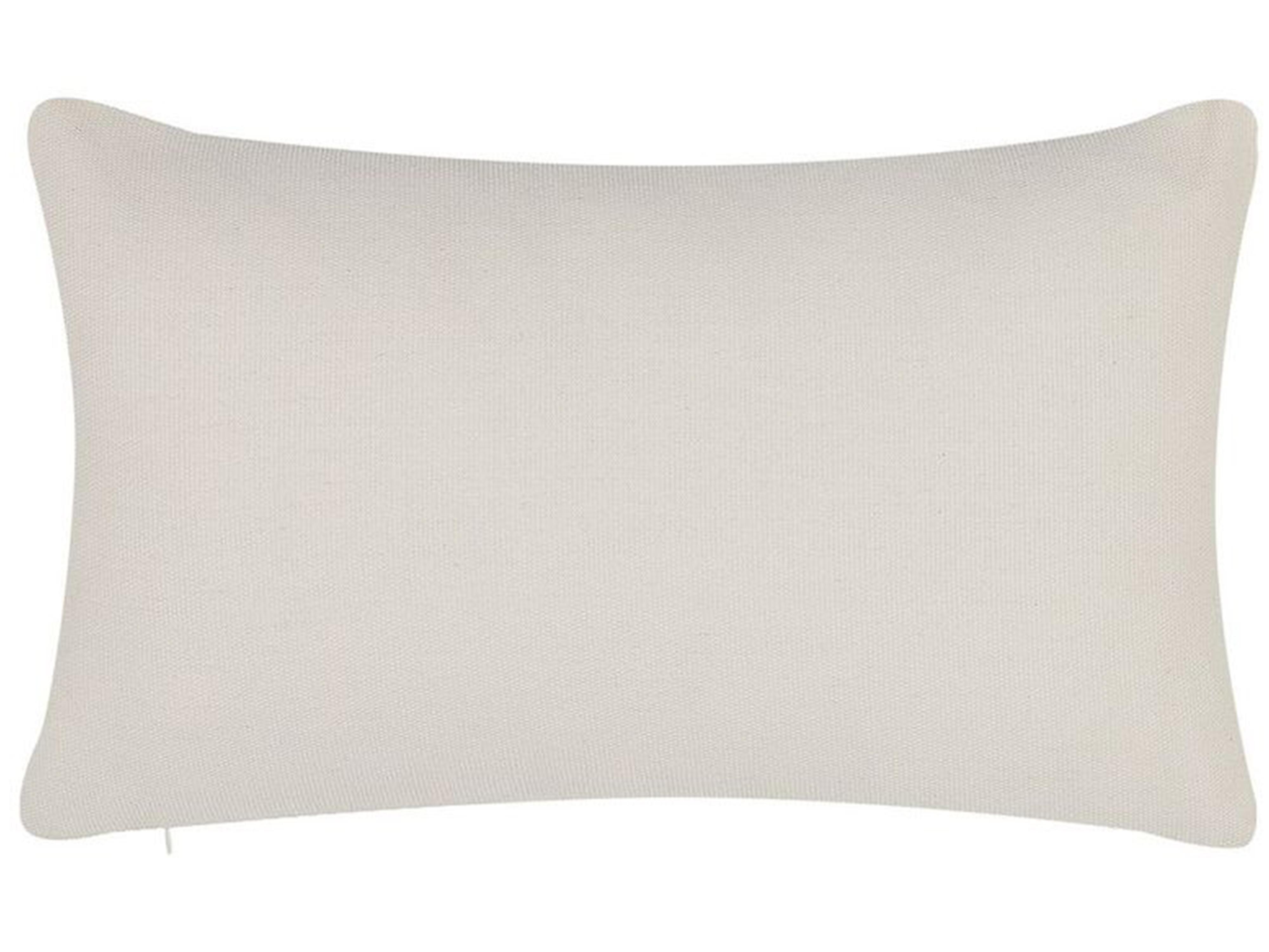 Set van 2 sierkussens NASTURTIUM 30 x 50 cm Beige geometrisch patroon