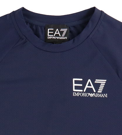EA7 T-shirt - Navy m. Hvid