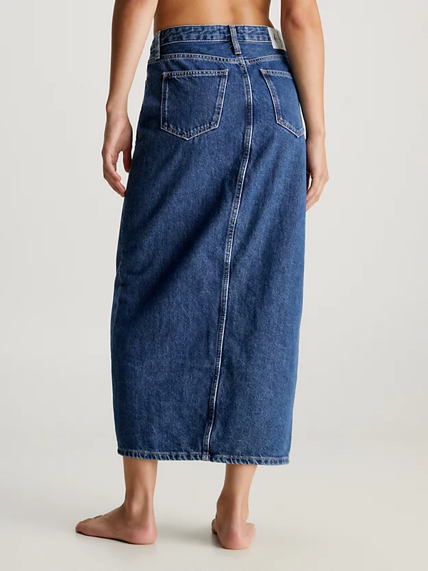 Saia longa de jeans