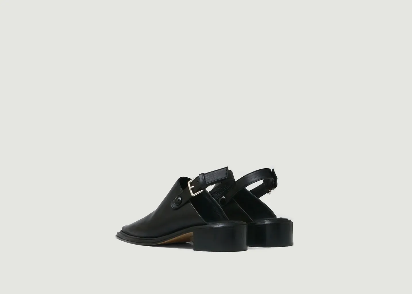 Mules plates en cuir - Shoko Souliers Martinez
