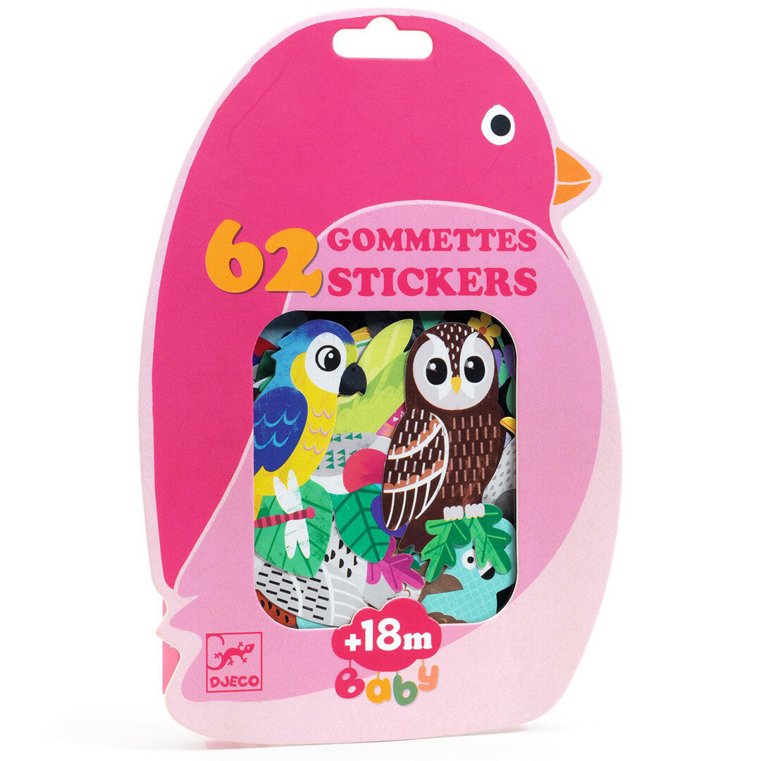 Djeco stickers vogels - 62st