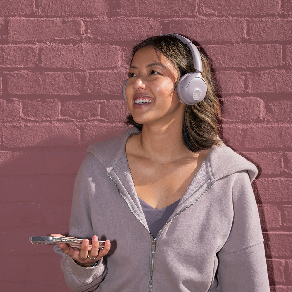 Go Lux Bluetooth 5.4 On-Ear Kopfhörer Wireless Headset mit Active Noice Cancellation ANC (IEUHBGOLUXANCRMVE93) - Mauve